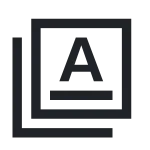 Collection Text SVG Icon